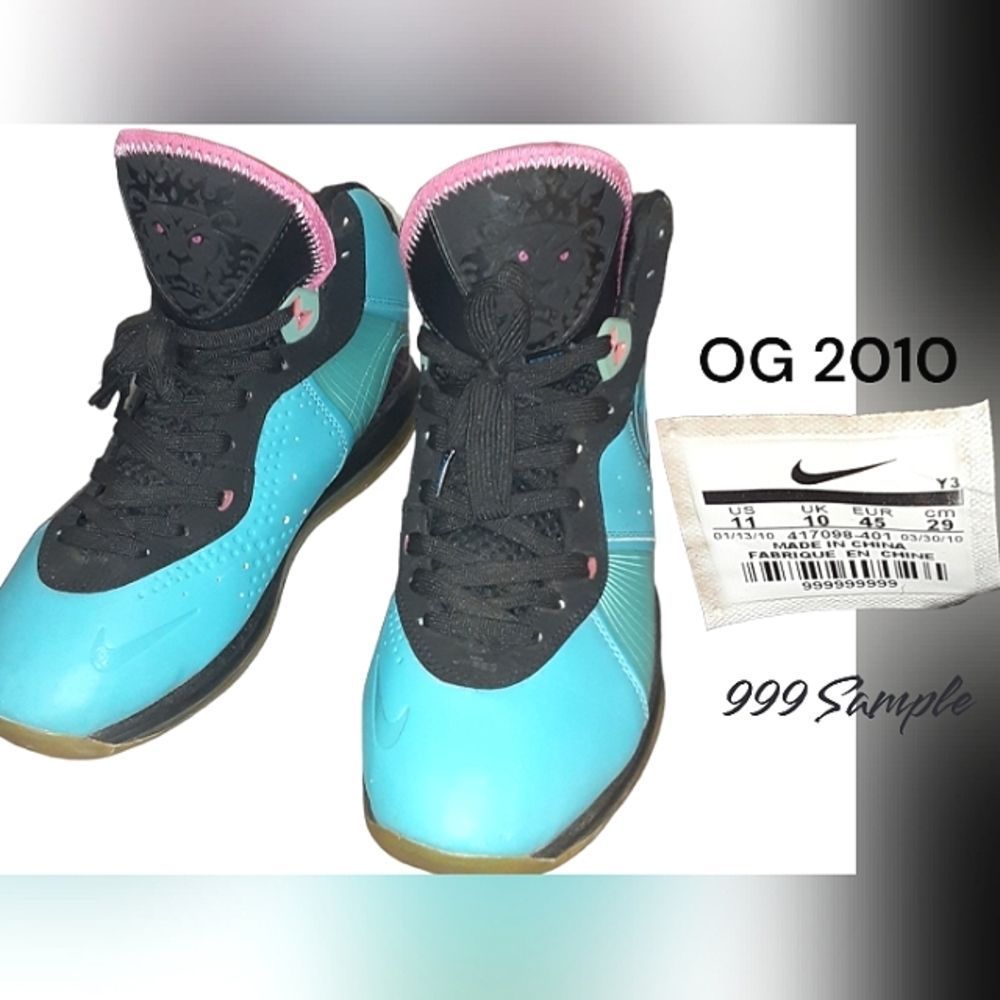 Lebron "Sample South beach 2010 999, 9's sample" Size 11 , 999999999 sample - Picture 3 of 15